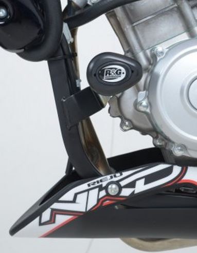 CP0349 - R&G RACING Rieju RS3 125 NKD Frame Crash Protection Sliders "Aero"