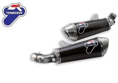 013CR - TERMIGNONI Ducati Monster 1100/796/696 Carbon Dual Slip-on Exhaust (racing)