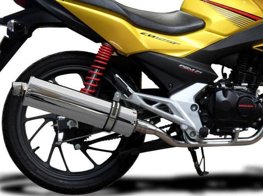 DELKEVIC Honda CB125F (15/18) Full Exhaust System with Stubby 18" Silencer