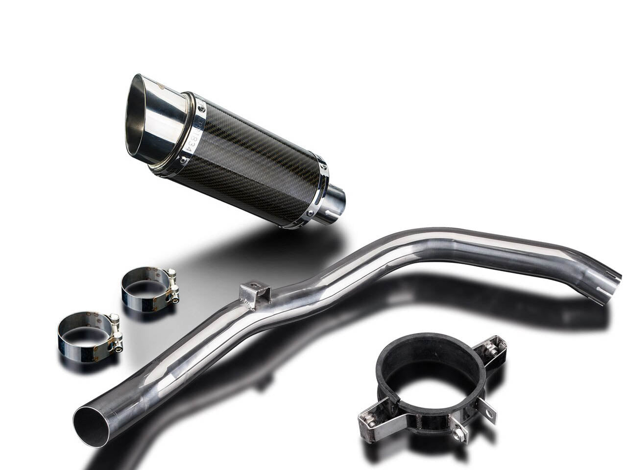 DELKEVIC Honda CBR600RR (03/04) Slip-on Exhaust Mini 8" Carbon