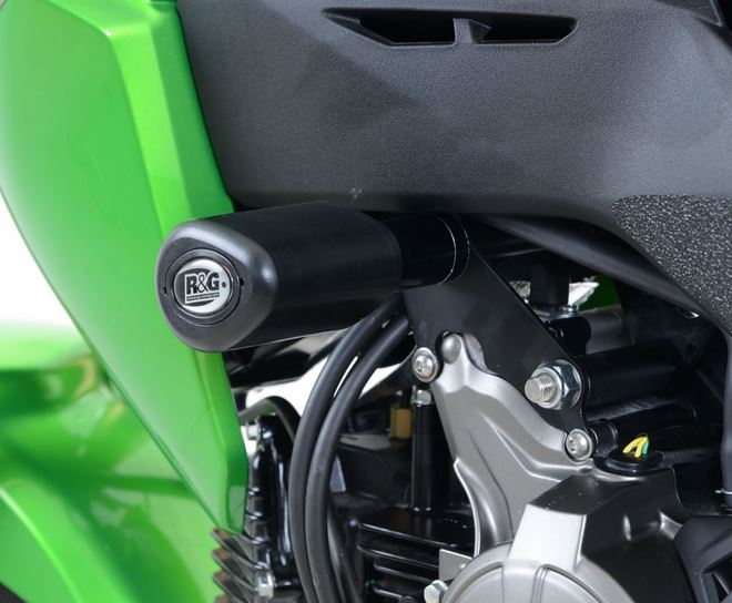 CP0412 - R&G RACING Kawasaki Z125 (2016) Frame Crash Protection Sliders "Aero"
