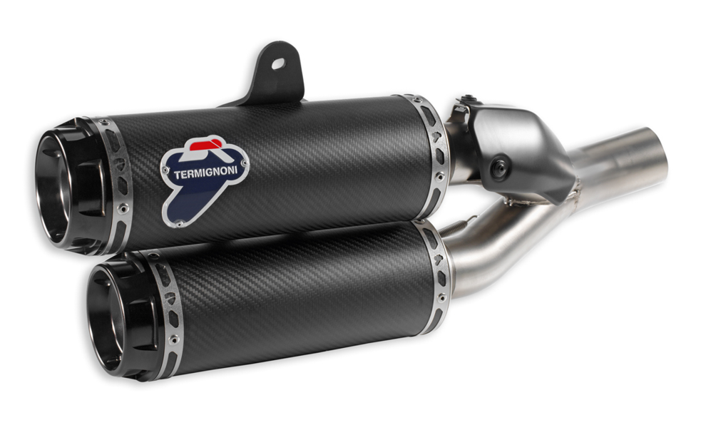 Ducati Monster 1200 Carbon Slip-on Silencers by TERMIGNONI