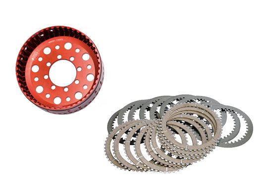 STM ITALY Ducati Dry Basket and Clutch Plate Set