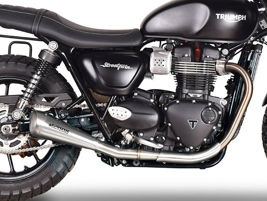 SPARK Triumph Street Twin Double Slip-on Exhaust "60's" (EU homologated)