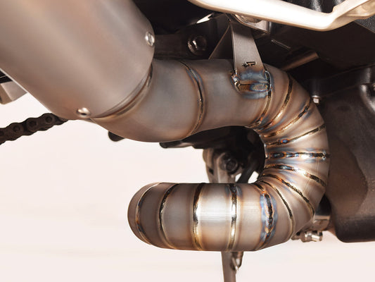 SPARK Triumph Street Triple (17/22) Titanium Exhaust Link Pipe (racing)