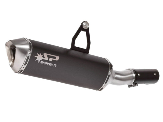 SPARK BMW R1200GS / Adventure (13/18) Slip-on Exhaust "Force" (EU homologated; dark)