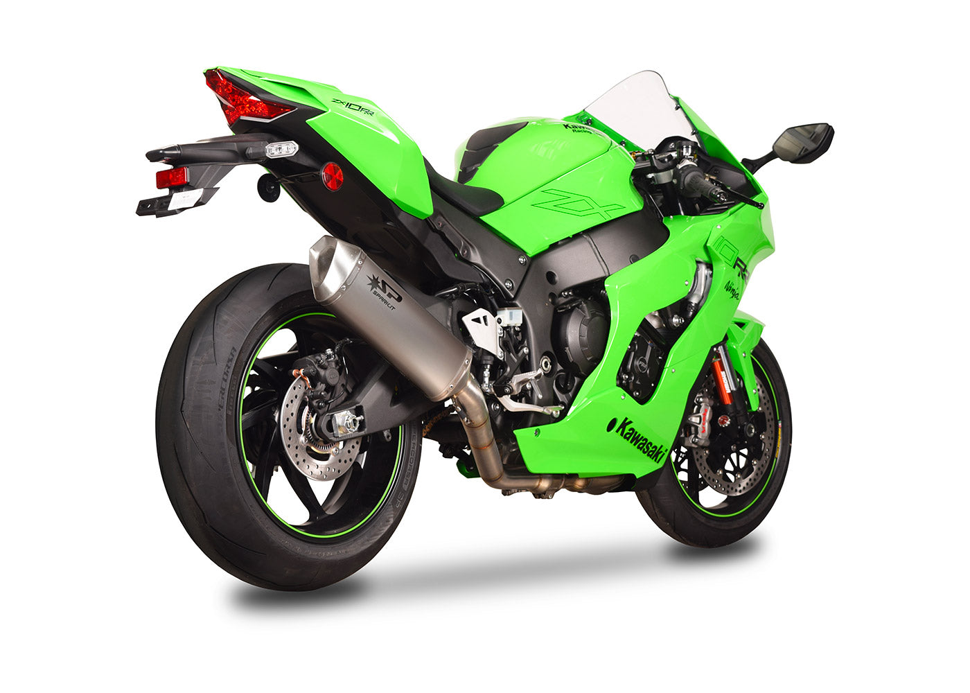 SPARK Kawasaki ZX-10R (2021+) Full Titanium Semi-Full Exhaust System "Force" (racing)