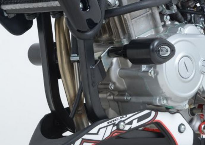 CP0349 - R&G RACING Rieju RS3 125 NKD Frame Crash Protection Sliders "Aero"