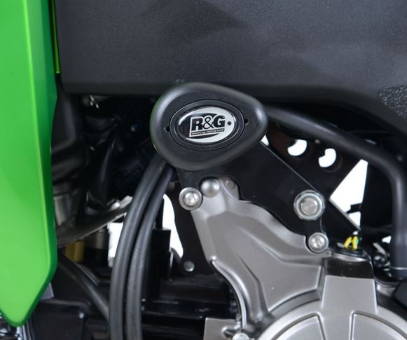 CP0412 - R&G RACING Kawasaki Z125 (2016) Frame Crash Protection Sliders "Aero"