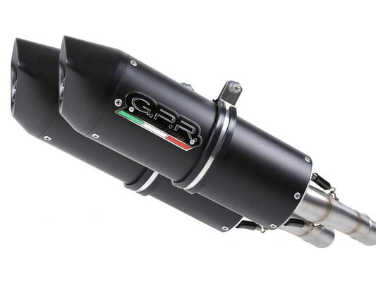 GPR Aprilia Dorsoduro 750 Dual Slip-on Exhaust "Furore Nero"