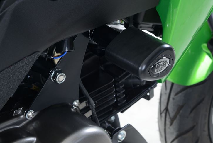 CP0412 - R&G RACING Kawasaki Z125 (2016) Frame Crash Protection Sliders "Aero"