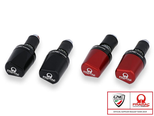 CM236PR - CNC RACING Universal Handlebar Ends "Look" (Pramac edition)