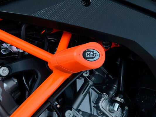 CP0500 - R&G RACING KTM 125 / 200 / 390 RC (14/21) Frame Crash Protection Sliders "Aero"