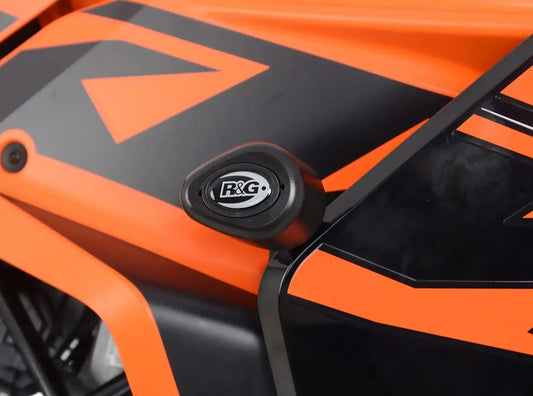 CP0546 - R&G RACING KTM RC 390 / 200 / 125 (2022+) Frame Crash Protection Sliders "Aero"