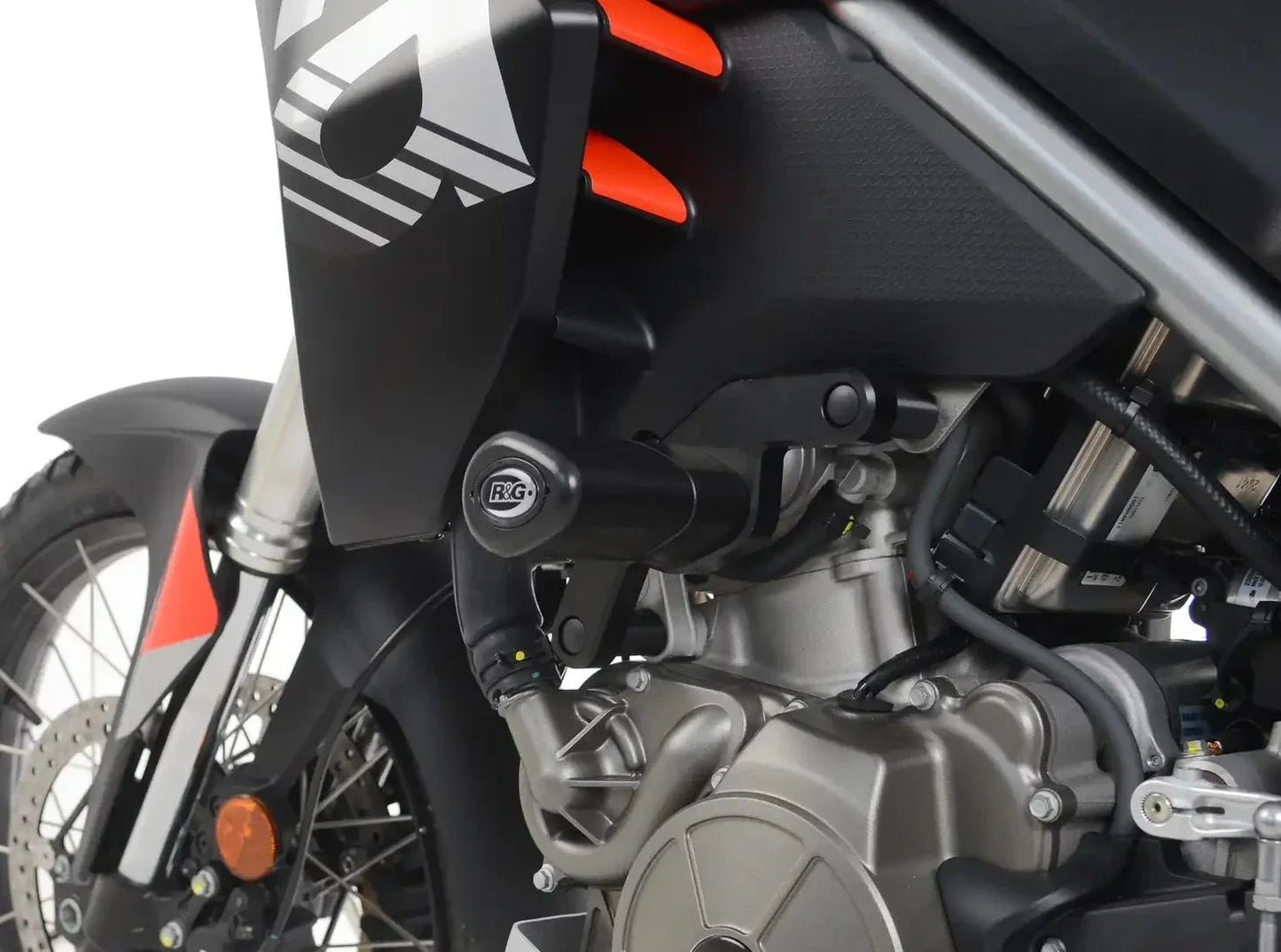 CP0547 - R&G RACING Aprilia Tuareg 660 (2022+) Frame Crash Protection Sliders "Aero"