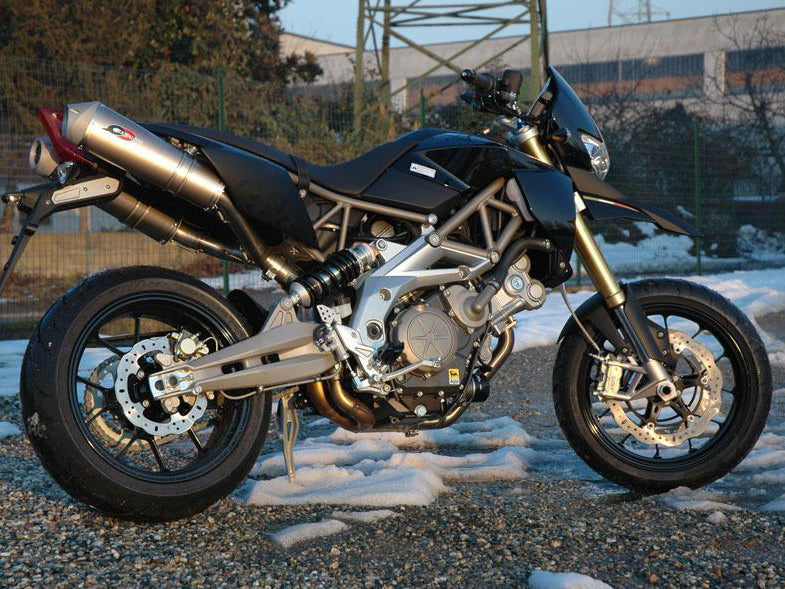 QD EXHAUST Aprilia Dorsoduro 750 (08/15) Dual Slip-on Exhaust "Magnum" (EU homologated)