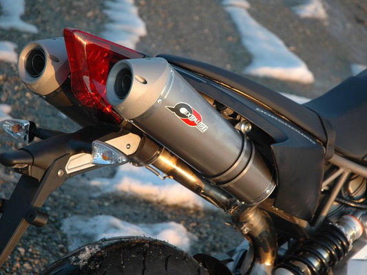 QD EXHAUST Aprilia Dorsoduro 750 (08/15) Dual Slip-on Exhaust "Magnum" (EU homologated)