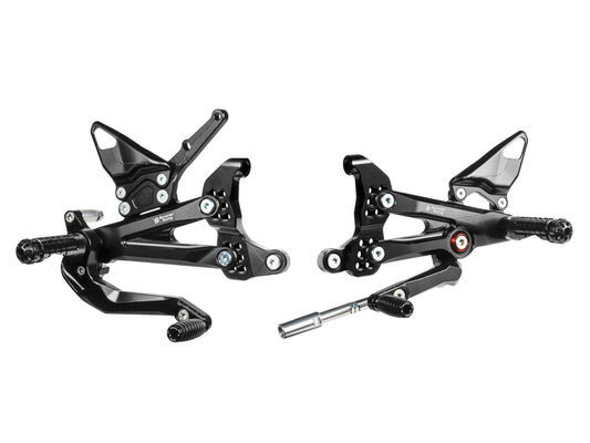 DSTR2 - BONAMICI RACING Ducati Streetfighter V4 (2020+) Adjustable Rearset Kit