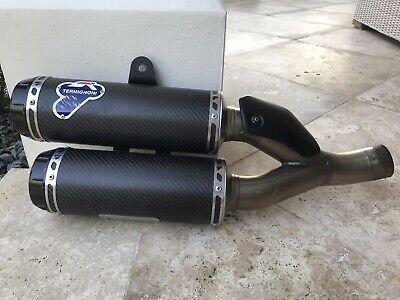 038CR - TERMIGNONI Ducati Monster 1200/1200R Carbon Dual Slip-on Exhaust (racing)