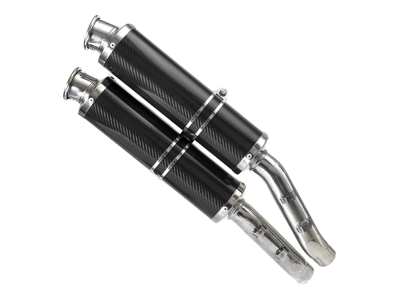 SPARK Ducati Monster S4R / S4RS Slip-on Exhaust "Round" (EU homologated; carbon)