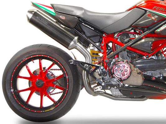 SPARK Ducati Hypermotard 796 Slip-on Exhaust "Oval" (EU homologated)