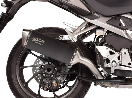 SPARK Honda VFR800X Crossrunner Slip-on Exhaust "Force" (EU homologated; dark)