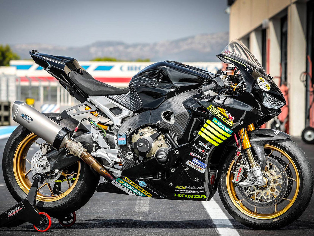 SPARK Honda CBR1000RR (17/19) Titanium Full Exhaust System "Force" (racing, 350 mm)