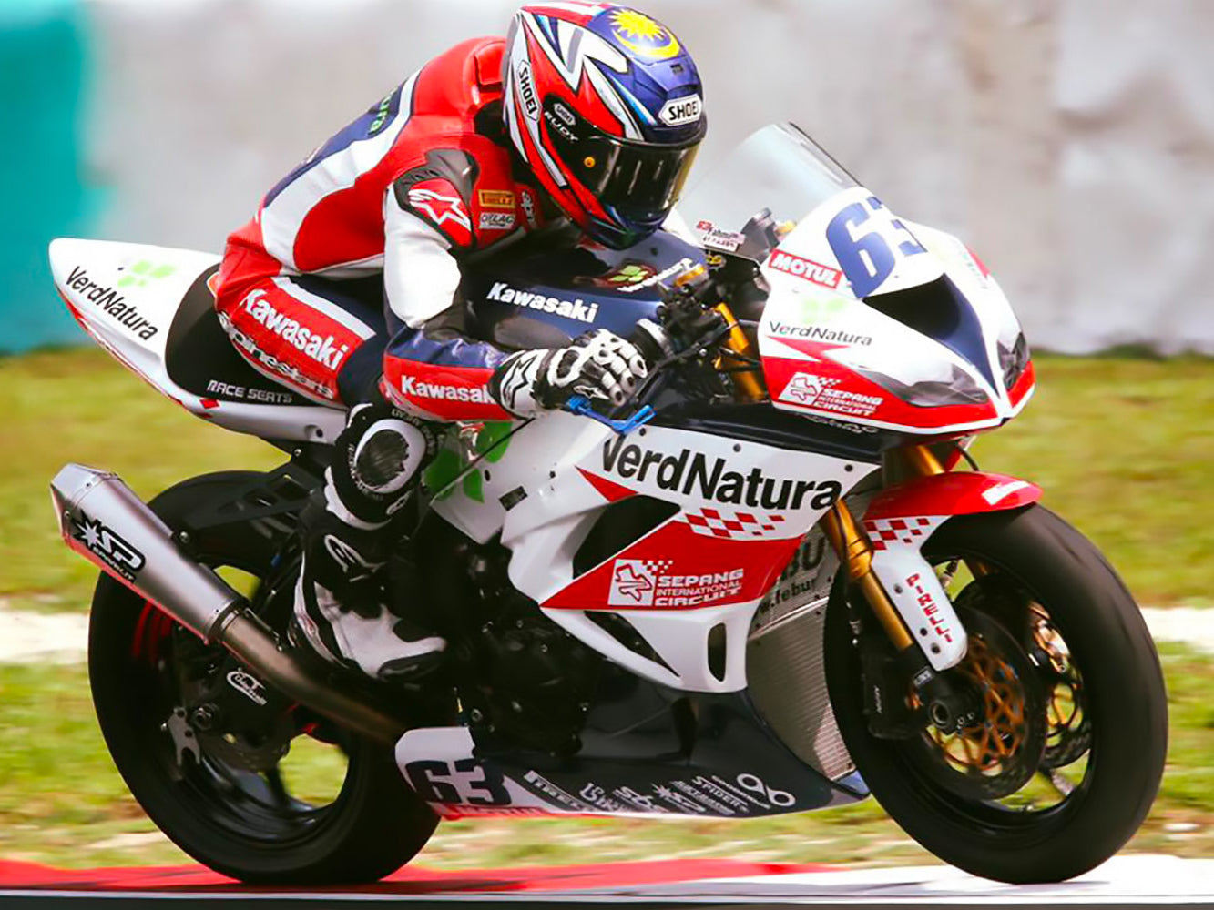 SPARK Kawasaki ZX-6R (2009+) Titanium Full Exhaust System "Konix" (racing)