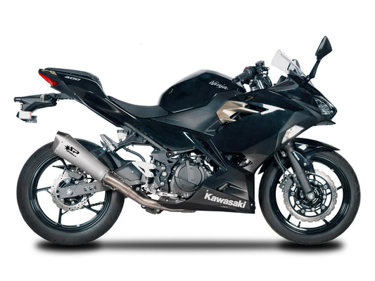 SPARK Kawasaki Ninja 400 Titanium Full Exhaust System "Konix" (racing)