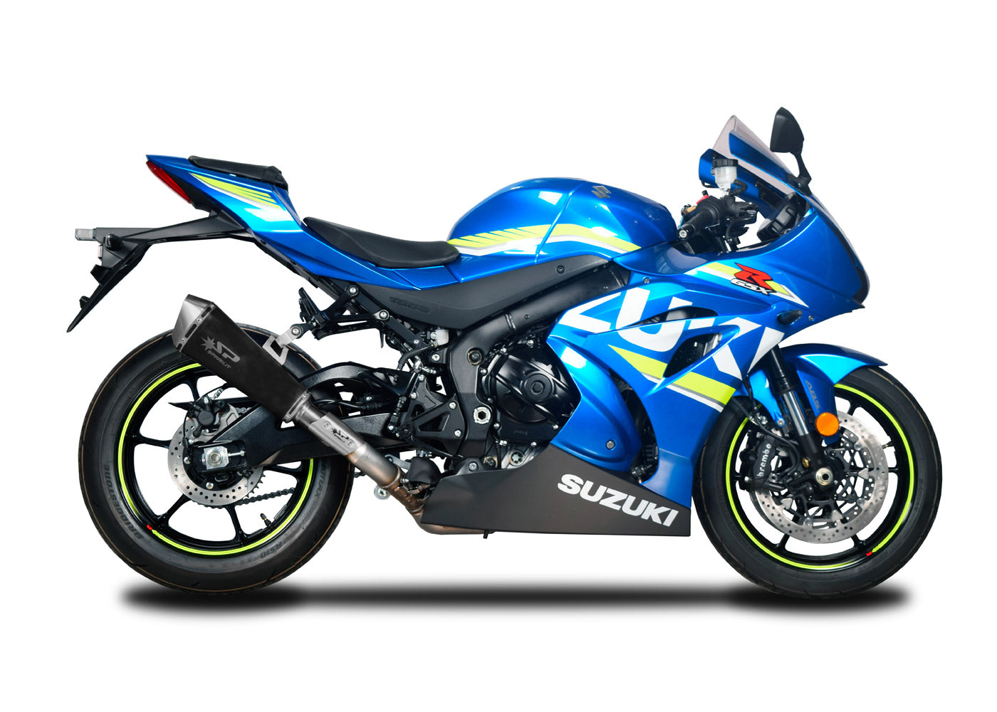 SPARK Suzuki GSX-R1000/1000R Slip-on Exhaust "Konix" (racing; dark)