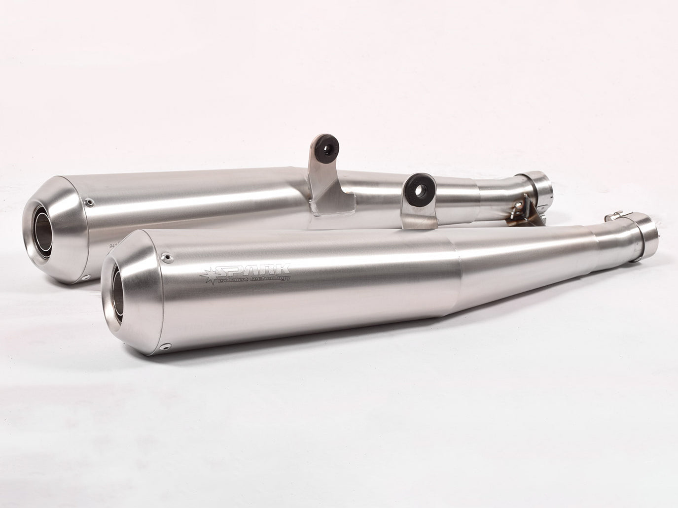 SPARK Triumph Bonneville (09/16) Double Slip-on Exhaust "70's"