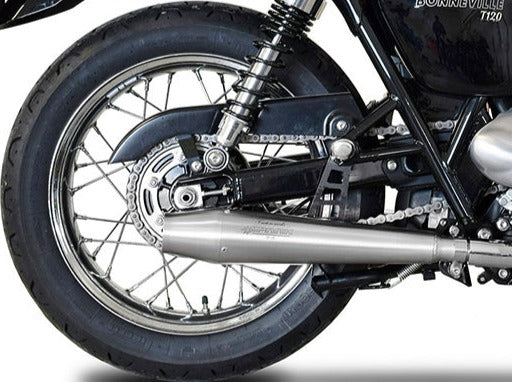 SPARK Triumph Bonneville T120 Double Slip-on Exhaust "Sinfonia" (EU homologated; polished)