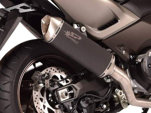 SPARK Yamaha TMAX 500 (00/07) Full Exhaust System "Force" (EU homologated; dark)