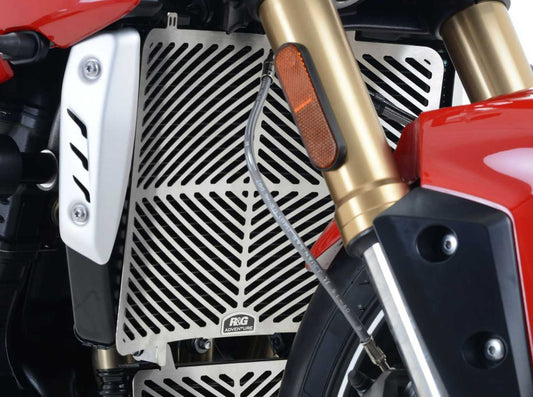SRG0045 - R&G RACING Triumph Speed Triple S / R / RS Radiator Guard (steel)