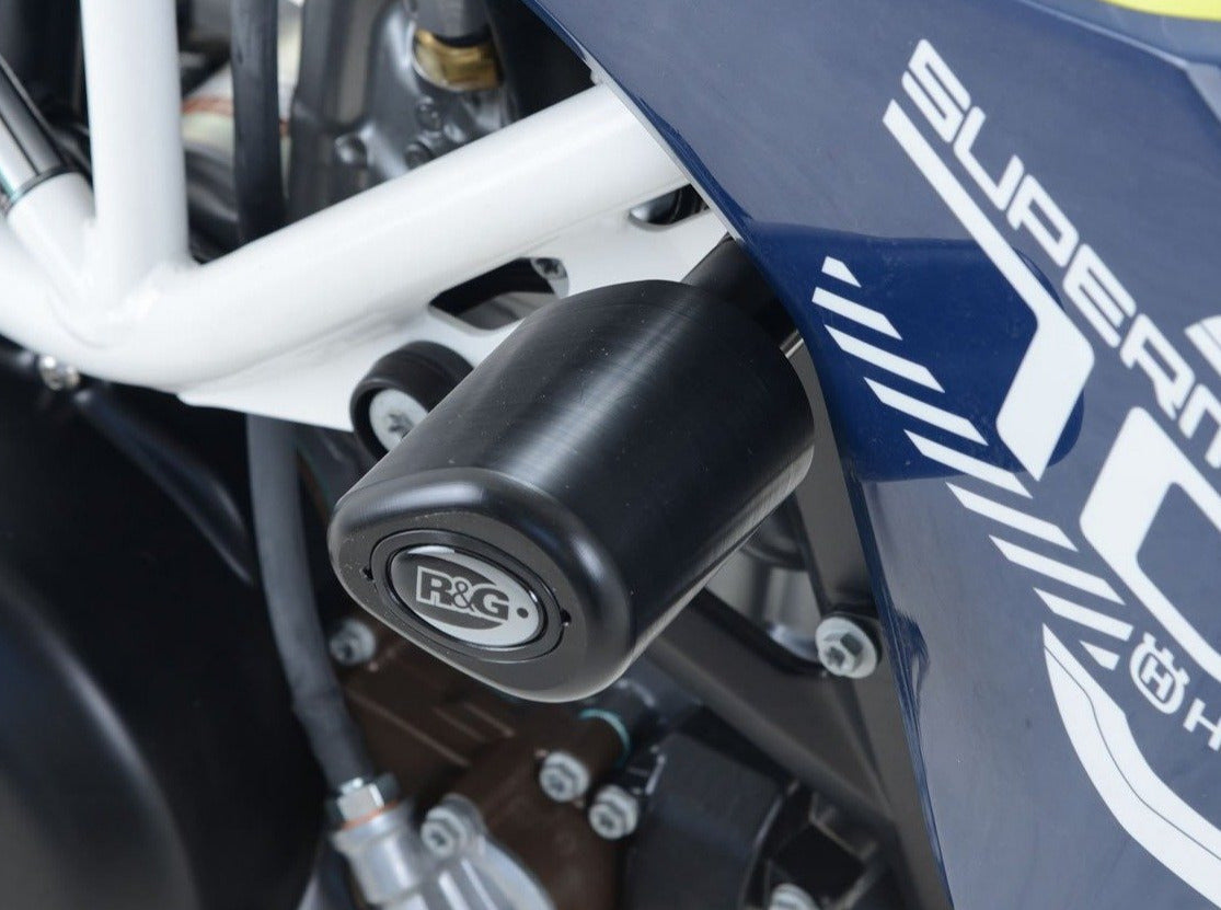 CP0404 - R&G RACING KTM 690 SMC R / Husqvarna 701 Frame Crash Protection Sliders "Aero"