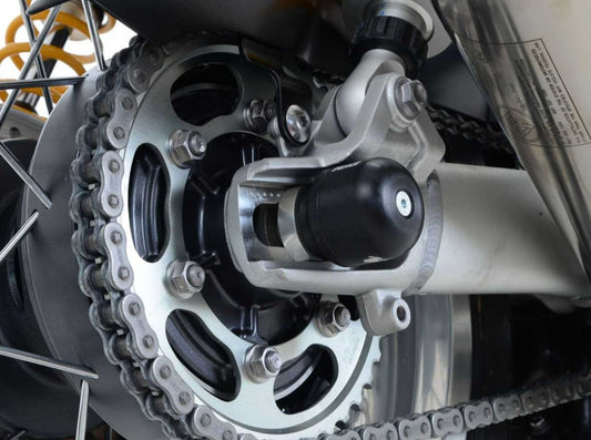 SP0071 - R&G RACING Triumph Scrambler / Thruxton Rear Wheel Sliders (swingarm)