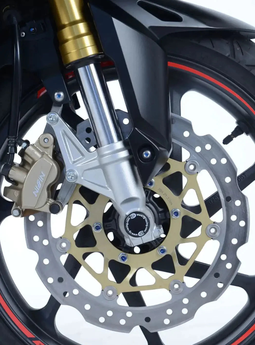 FP0195- R&G RACING Honda CBR250RR / Yamaha X-MAX 300 Front Wheel Sliders