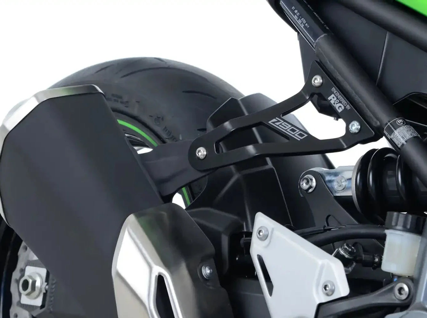 EH0074 - R&G RACING Kawasaki Z900 (2017+) Exhaust Hanger & Blanking Plate Kit