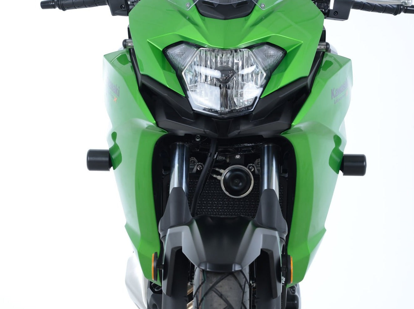 CP0434 - R&G RACING Kawasaki 250 / 300 Versys-X Frame Crash Protection Sliders "Aero"