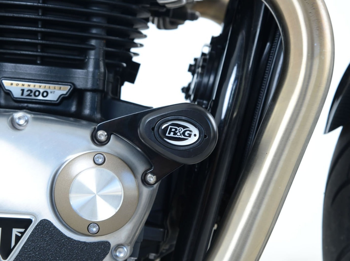 CP0436 - R&G RACING Triumph Bonneville Bobber (17/19) Frame Crash Protection Sliders "Aero"