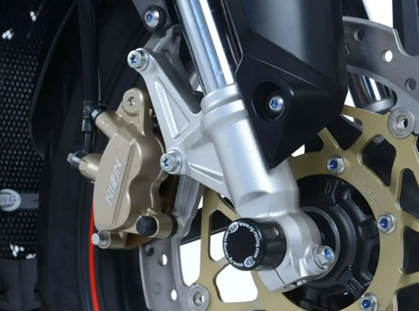 FP0195- R&G RACING Honda CBR250RR / Yamaha X-MAX 300 Front Wheel Sliders