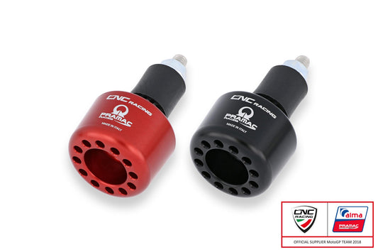 PL001PR - CNC RACING Universal Left Handlebar Cap (Pramac Racing Limited Edition)