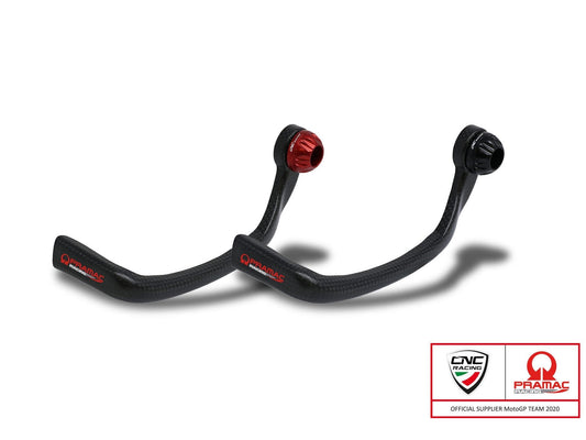 PL250PR - CNC RACING Carbon Racing Clutch Lever Guard (Pramac edition; including Ø 13-20 mm adapter)