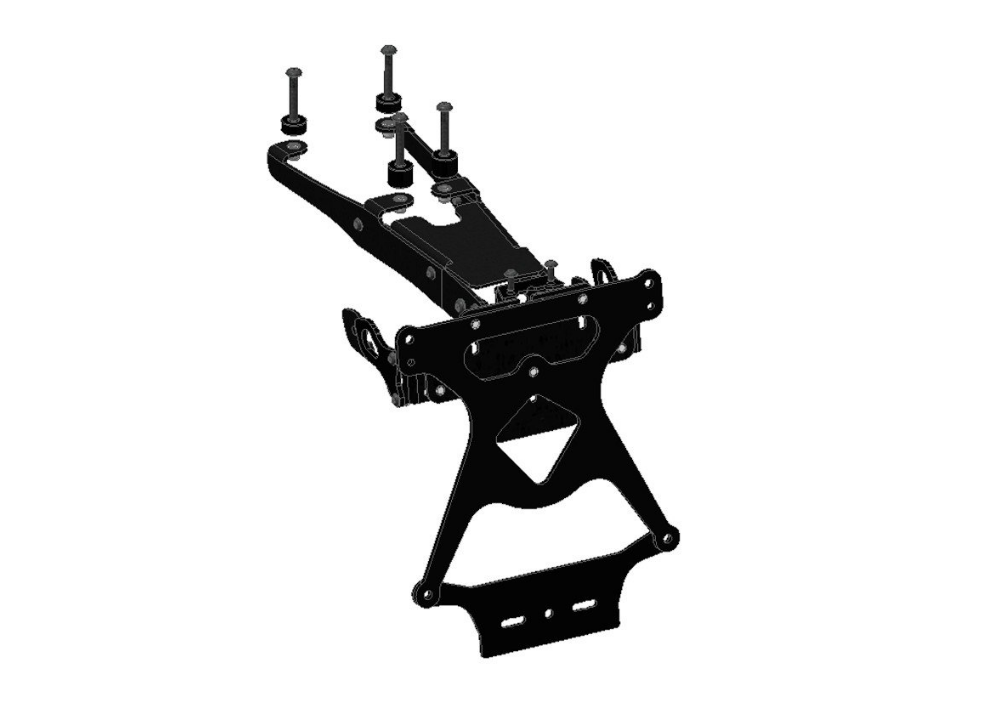 PRT02 - DUCABIKE Ducati Panigale Adjustable License Plate Holder
