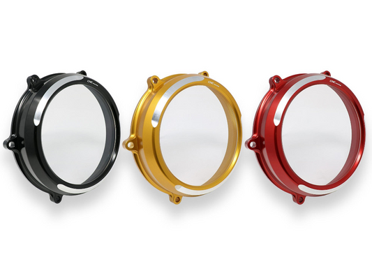 CA210S - CNC RACING Ducati Streetfighter V4 Clear Clutch Cover (bi-color) + Conversion Kit
