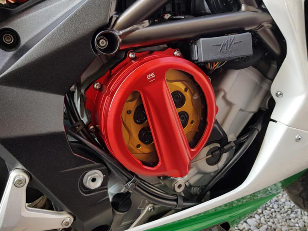 CA301 - CNC RACING MV Agusta Oil Bath Clear Clutch Cover (cable control)