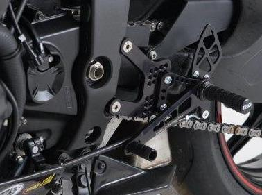 RSET18 - R&G RACING Kawasaki ZX-6R (05/18) Adjustable Rearsets (racing)