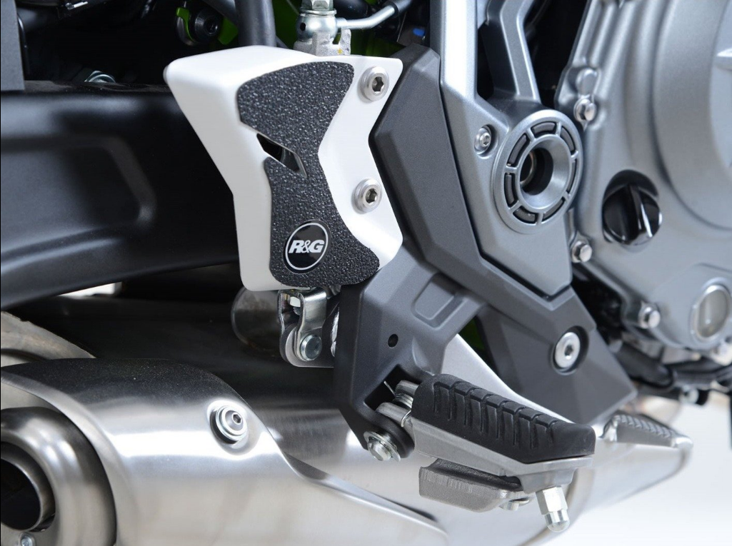 EZBG407 - R&G RACING Kawasaki Z650 / Ninja 650 (2017+) Heel Guard Kit
