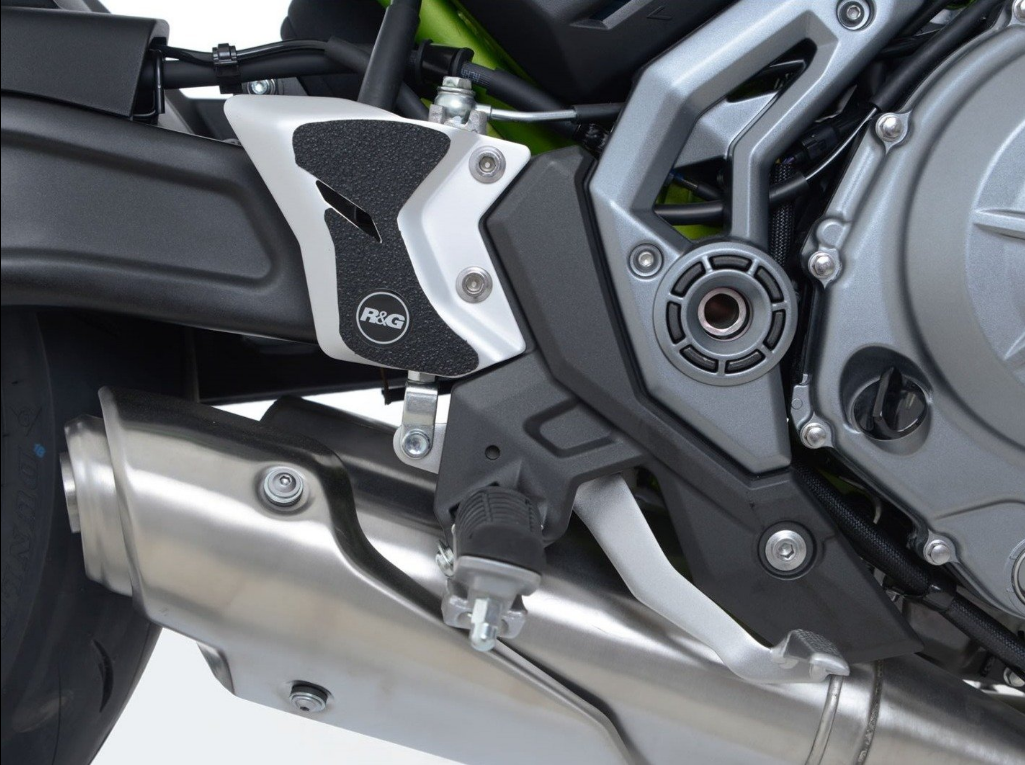 EZBG407 - R&G RACING Kawasaki Z650 / Ninja 650 (2017+) Heel Guard Kit