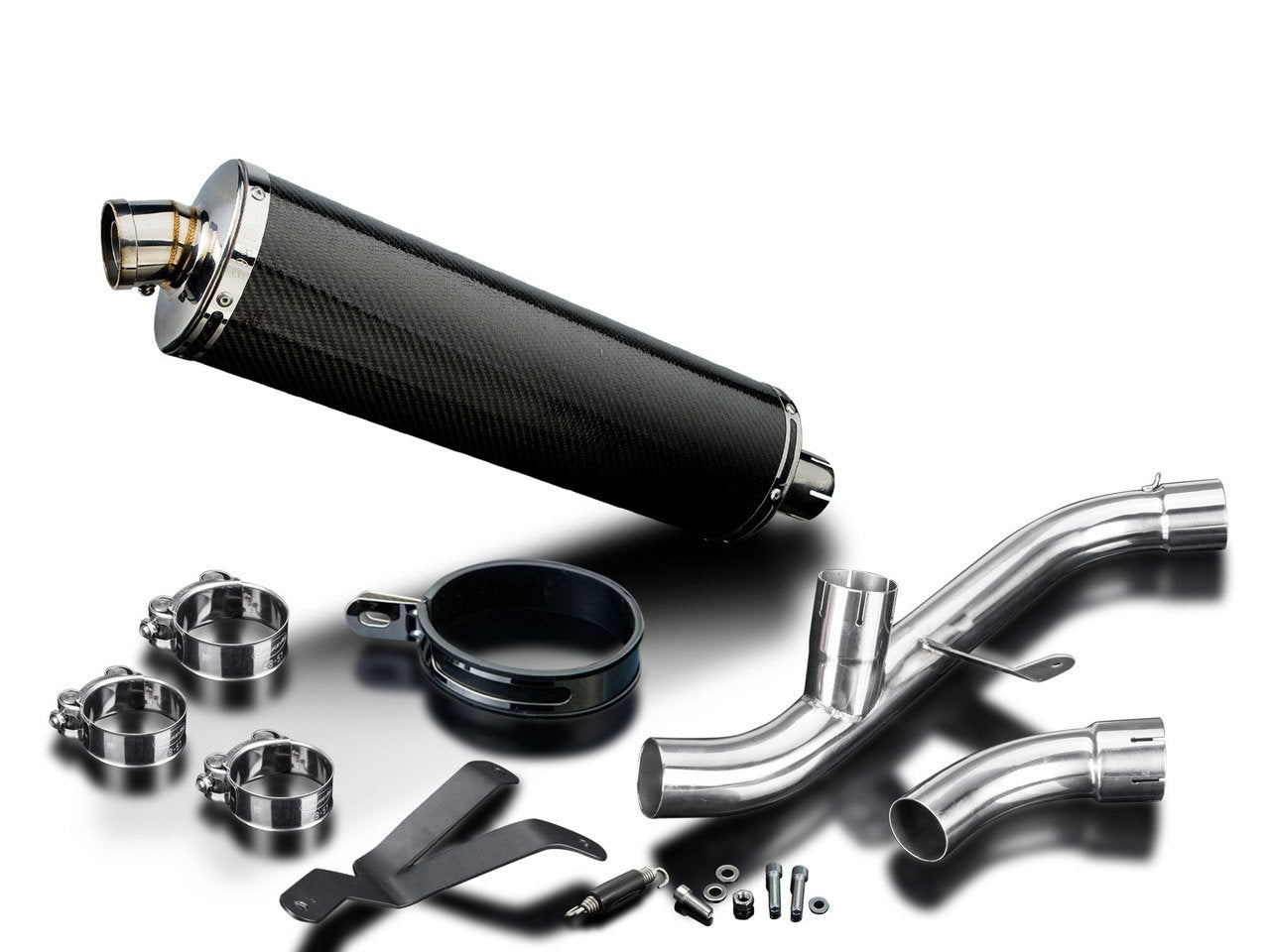 DELKEVIC Ducati Supersport 939 (17/20) De-Cat Slip-on Exhaust Stubby 18" Carbon